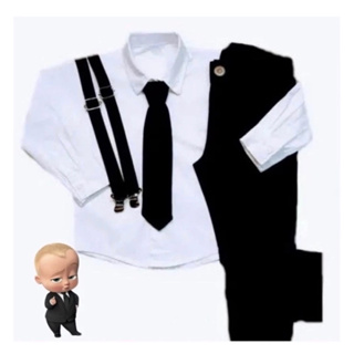 CONJUNTO COM SUSPENSÓRIO SOCIAL MENINO 1 a 16 anos em Oferta na Shopee