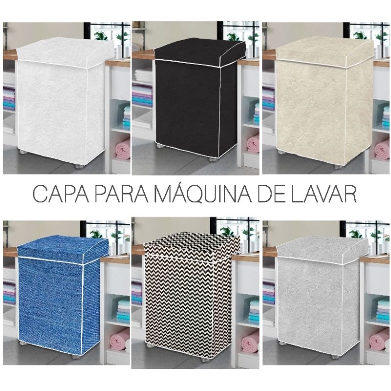 Capa Máquina de Lavar Flanelada 10kg 11Kg 12kg 13Kg 14Kg 15Kg 16Kg Brastemp Colomarq Electrolux