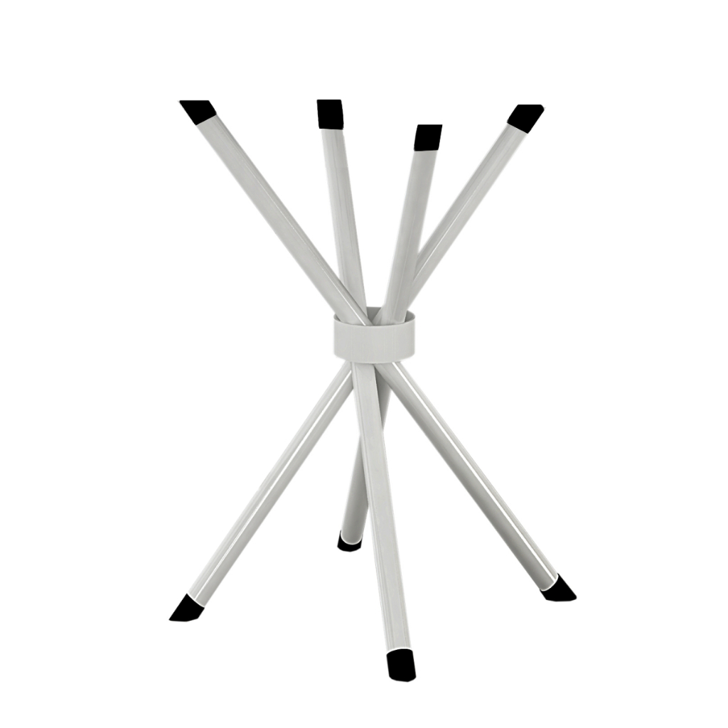 Base de Aço para Mesa de 75x75 Ipanema Liso Branco Teixeira - Home & Living