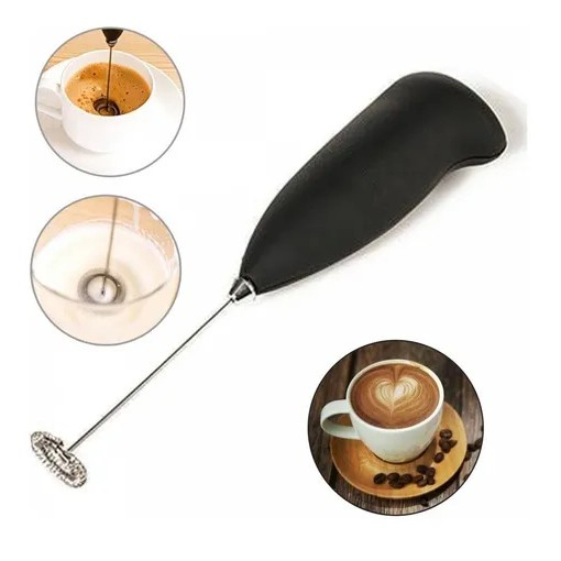 Mini Mixer Batedor de Bebidas Portátil - Faça Drinks,  Cappucino Café Claras em Neve Chas