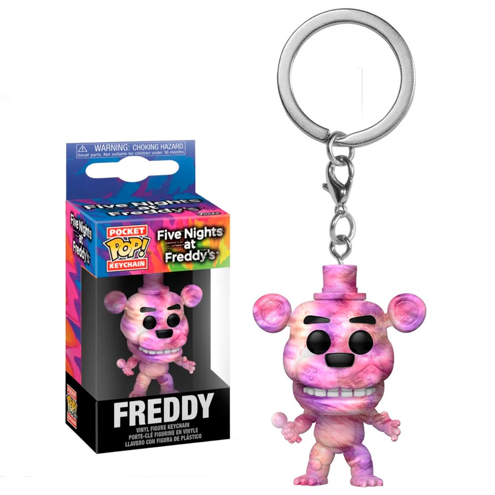 CHAVEIRO FUNKO POCKET POP KEYCHAIN FIVE NIGHTS AT FREDDY'S - TIE-DYE FREDDY NOVO ORIGINAL