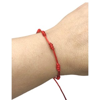 Pulseiras  7 nós vermelha Proteção contra inveja adulto/infantil 1mm de amarrar