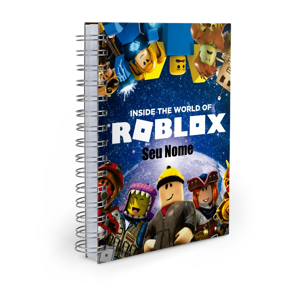 Caderno Pequeno Personalizada Roblox Com Seu Nome em Oferta na Shopee