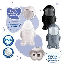 Apontador com Depósito + Borracha Astronauta - Tris