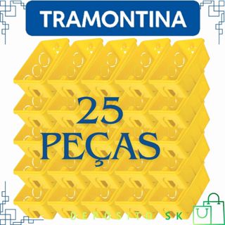 Kit 25 Caixinha de Luz Amarela 4x2 - Caixinha Amarela - Várias Opções de Compra - Tramontina em Oferta na Shopee