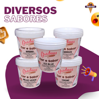 Pó Sabor Para Sorvetes Vários Sabores SORVETEMIX 100g