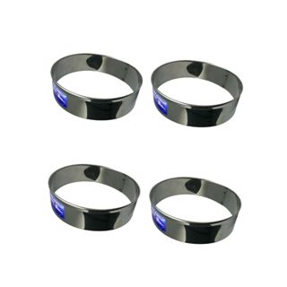 Kit 4 Aro Cortador Redondo  10x3 Hambúrguer, Massas E Biscoito Inox em Oferta na Shopee