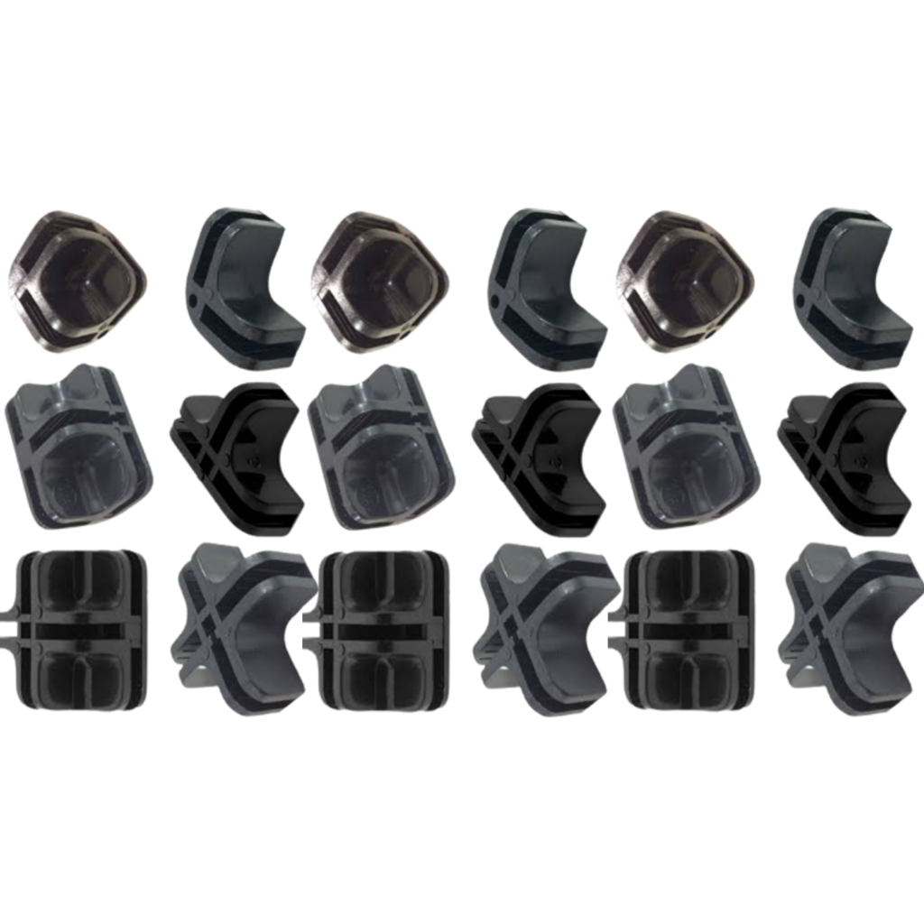 Conectivos kit 18 peças conectores para montagem de balcão de vidro temperado ou Aramado