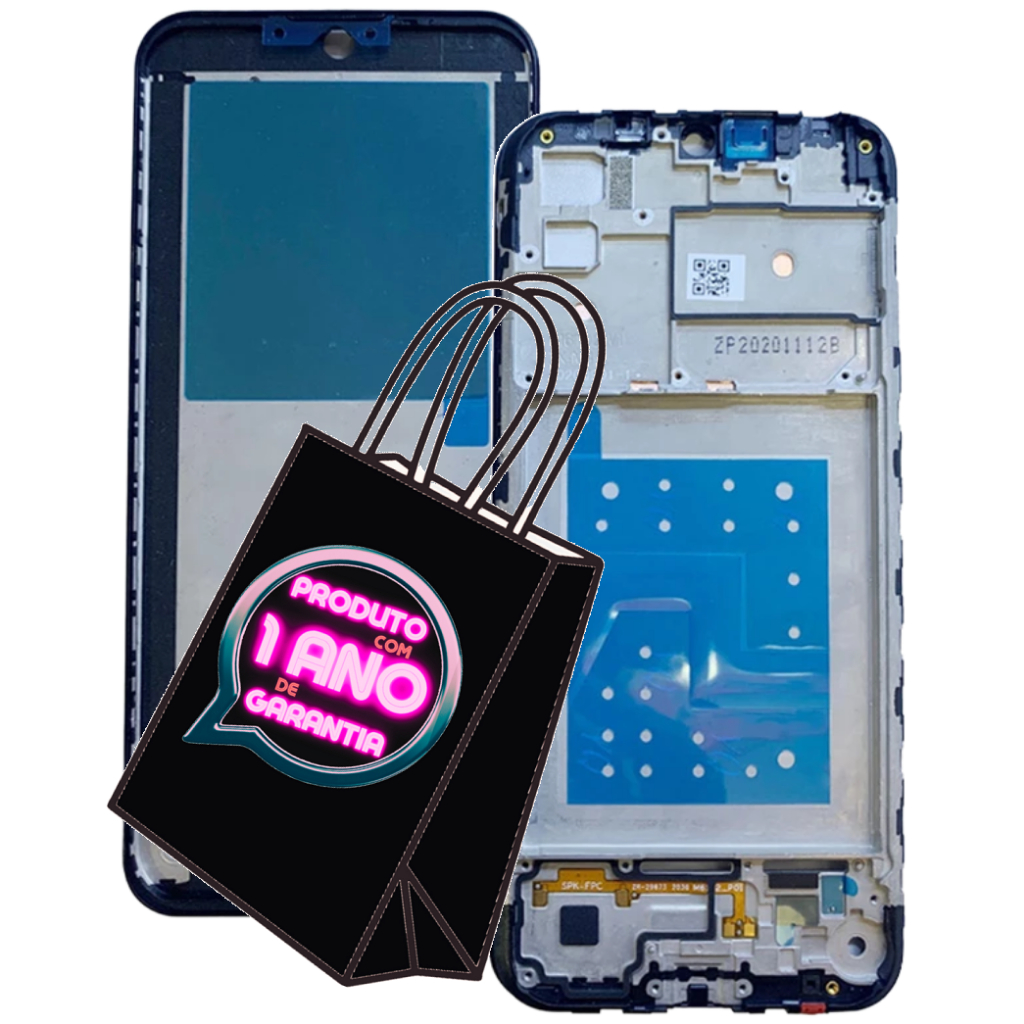 Aro Lateral Compatível Com Moto E6s Xt2053 Carcaça Aro Chassis + Novo + Envio Hoje!