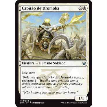 Capitão de Dromoka (Humano / Soldado) - Magic The Gathering