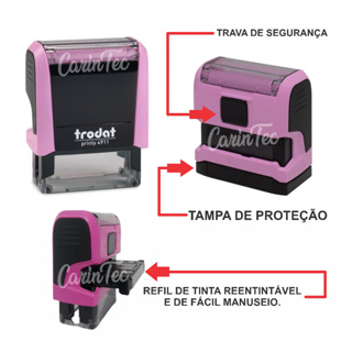 Carimbo Automático Personalizado Trodat 4911-P4 em Oferta na Shopee