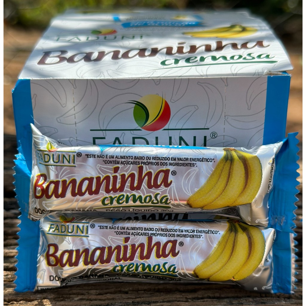 Doce De Banana 0, Zero Açúcar, Bananinha,Faduni, Cremosa ,Sem Adição De Açúcar 24x30g - Doce Diet