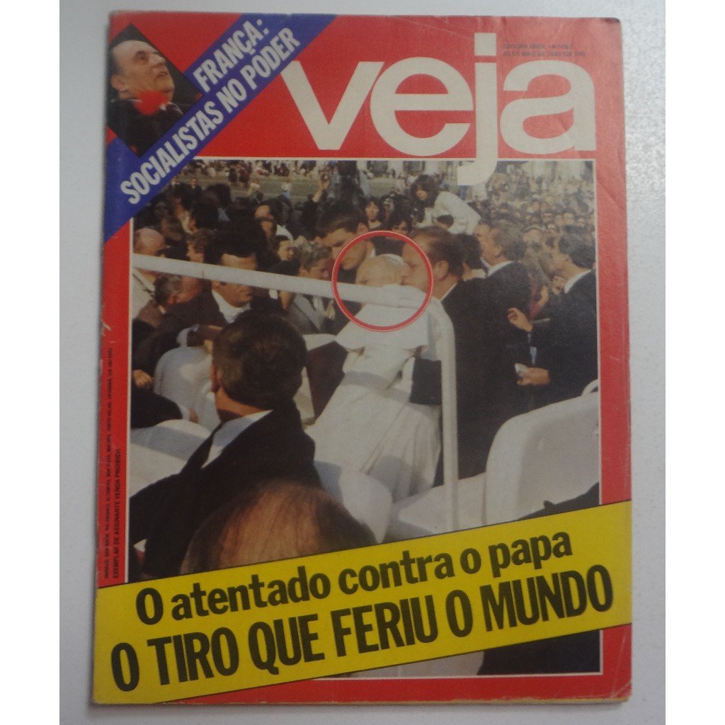 Revista Veja o atentado contra o papa N° 663