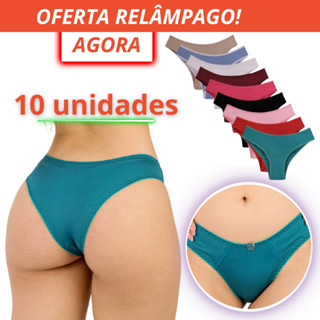 Kit 10 calcinha feminina tanga suplex