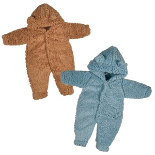 Macacão Pelúcia 1 OU KIT 2  PMG Bebe Inverno De Pelo Carneiro Menina Menino neutro em Oferta na Shopee