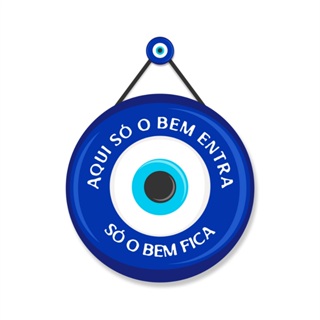 Placa Decorativa De Pendurar Olho Grego Com Pendurador em Oferta na Shopee