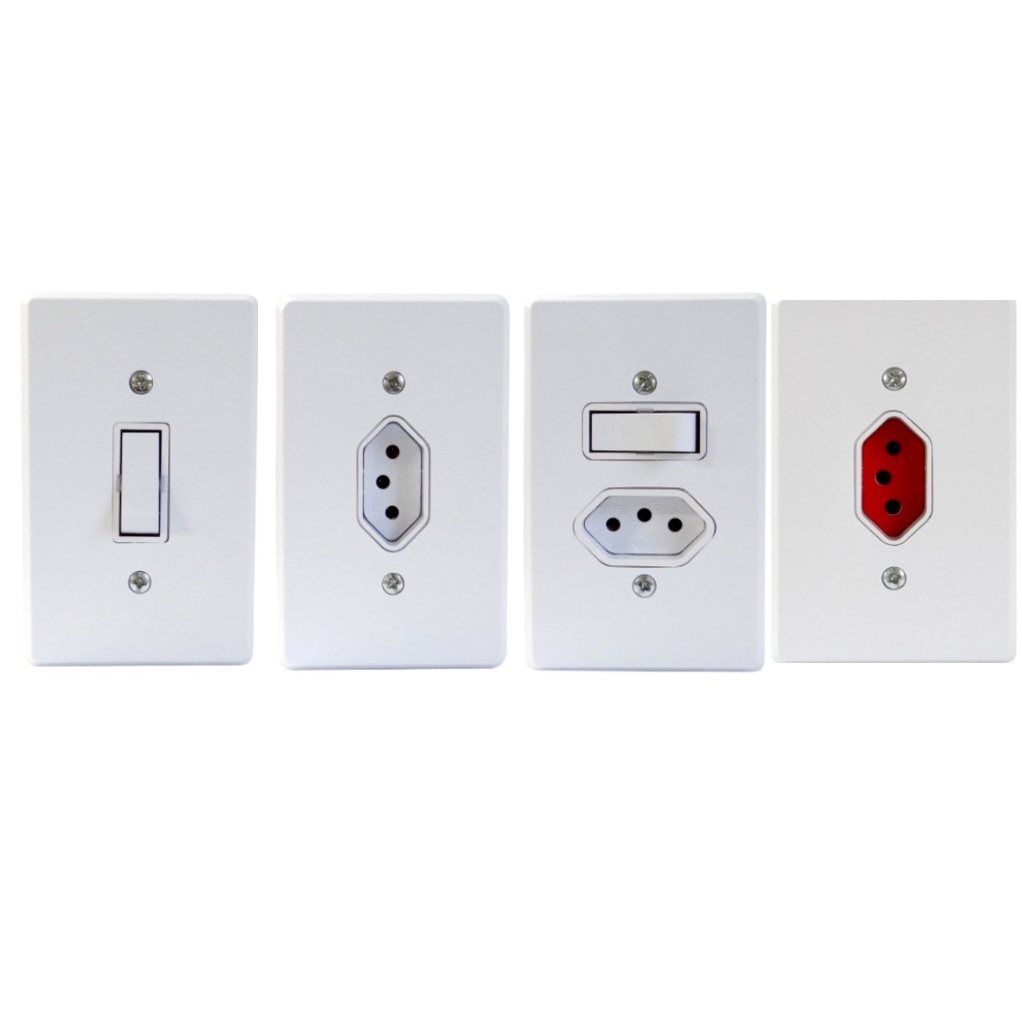 Radial Linha Gelo Tomada Interruptor 4x2 10A/20A Tomadas Simples 10a tomada 20a Tomada Com Apagador - Kits