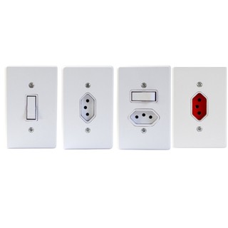 Radial Linha Gelo Tomada Interruptor 4x2 10A/20A Tomadas Simples 10a tomada 20a Tomada Com Apagador - Kits