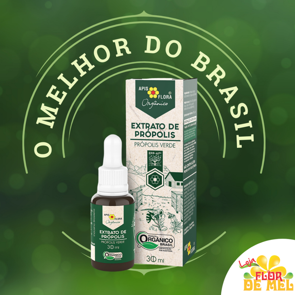 Extrato De Própolis Verde Orgânico 30 ML - Apis Flora 1 Unidade