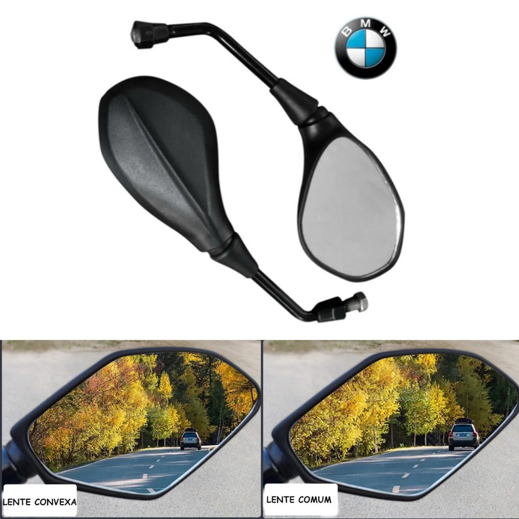 Par Retrovisor Gs 650 F800 Bmw Para Titan Cb Xre Rosca Honda cbx 250 twister Lente Convexa