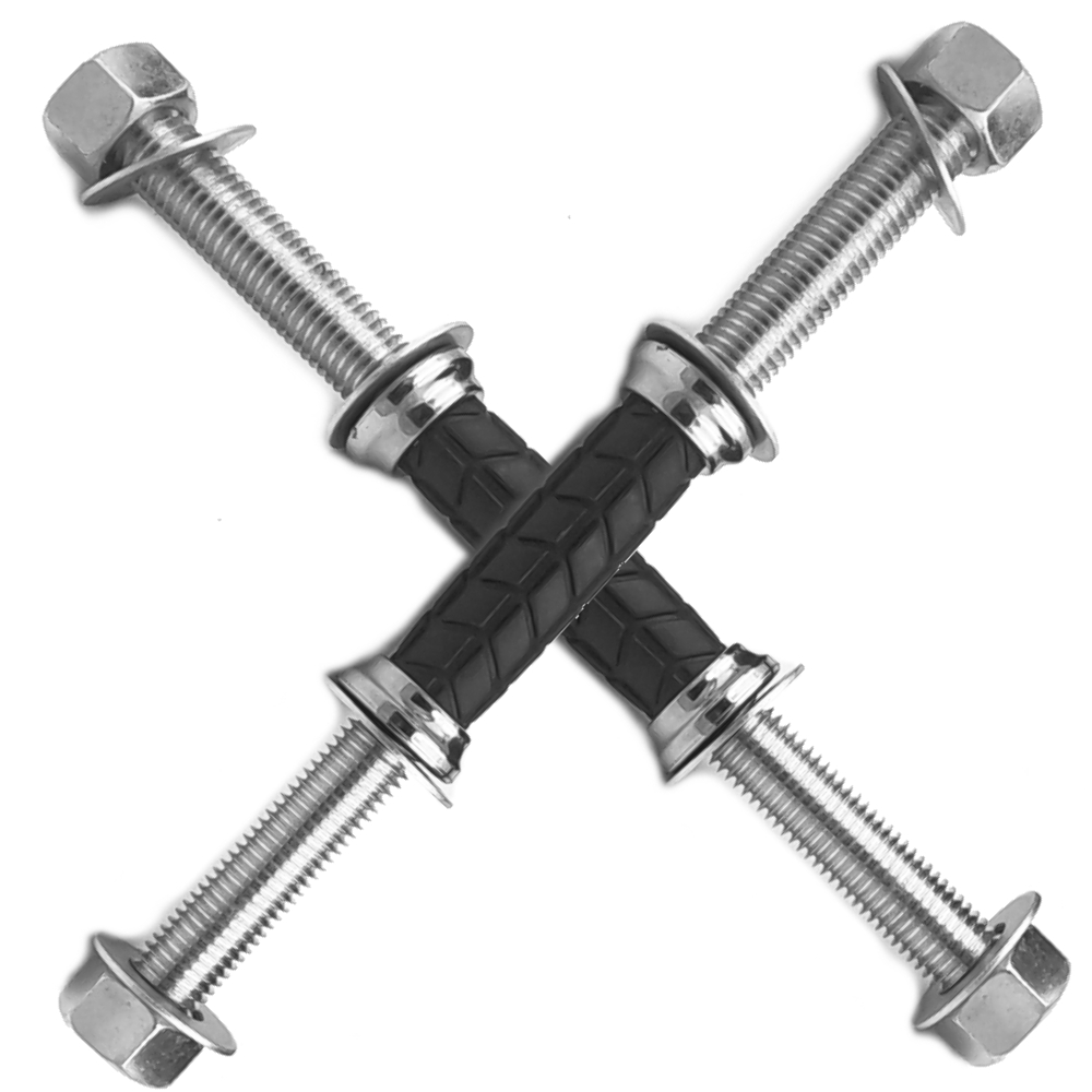 Kit 2 halteres Barra 33cm para Treino Pesado suporta até 6 Anilhas