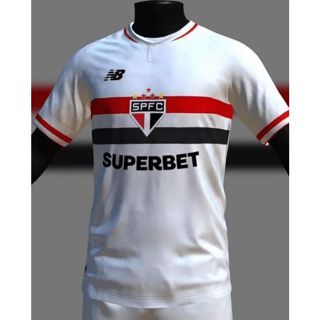 camisa do são paulo new balance super bet 2024 envio  imediato