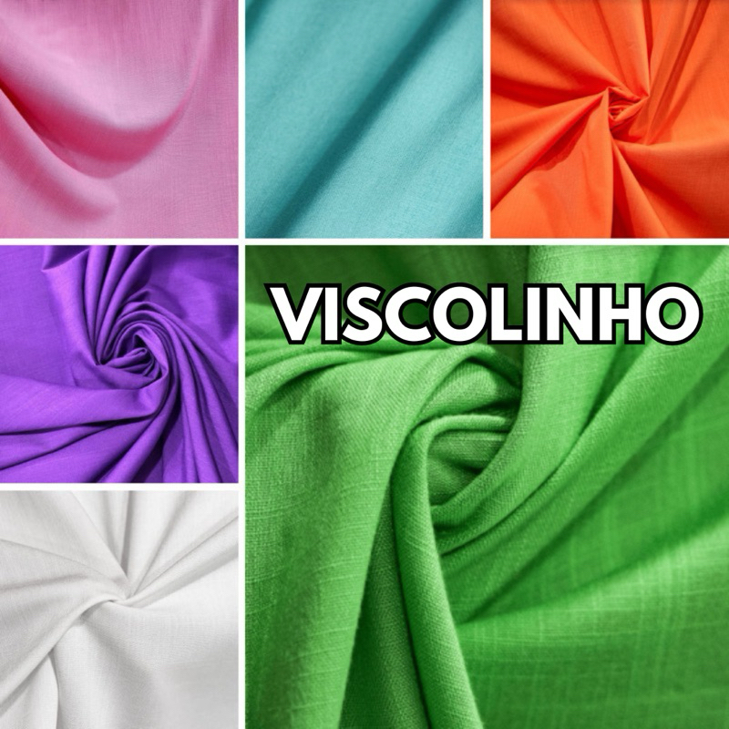 Tecido Viscolinho viscose 1 metro ( 1 x 1,45) liso cores. PROMOÇÃO
