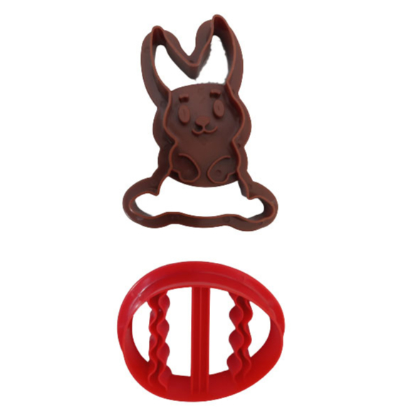 Cortador Molde Páscoa Coelhinho Cenoura Chocolate Ovinho Biscuit Pasta Americana