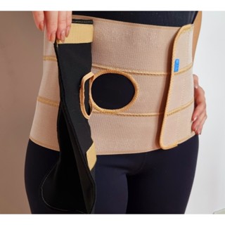 Faixa Para Ostomizados Com Abertura Bolsa Colostomia Bilateral - BEGE