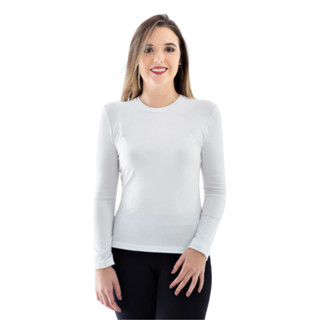 Blusa Térmica Feminina Segunda Pele Flanelada Peluciada Inverno Frio