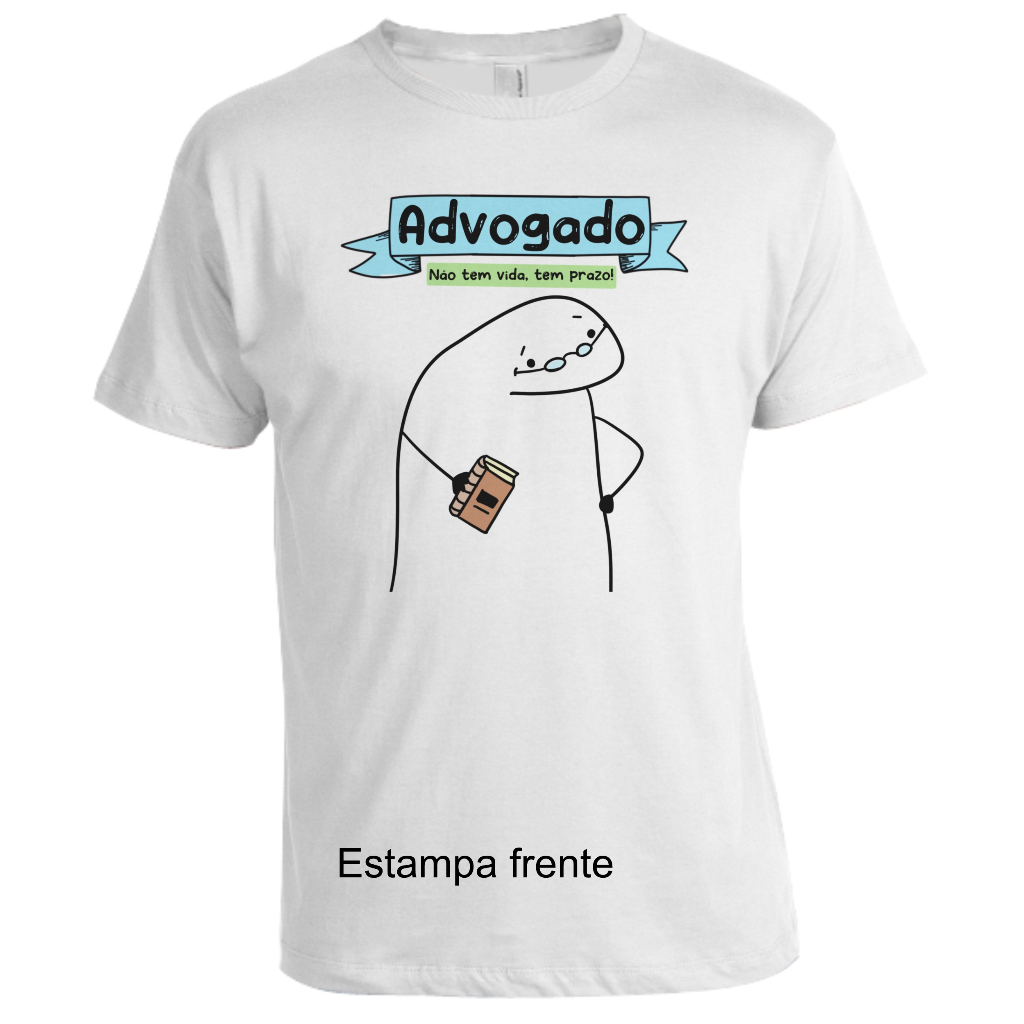 Camiseta Personalizada Advogado Estampa Flork, Camiseta Poliéster, Camisa Personalizada