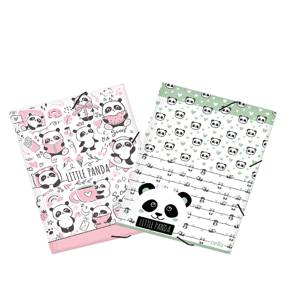 Pasta Aba Elástico A4 Panda Dello Rosa Ou Verde - Unidade em Oferta na Shopee