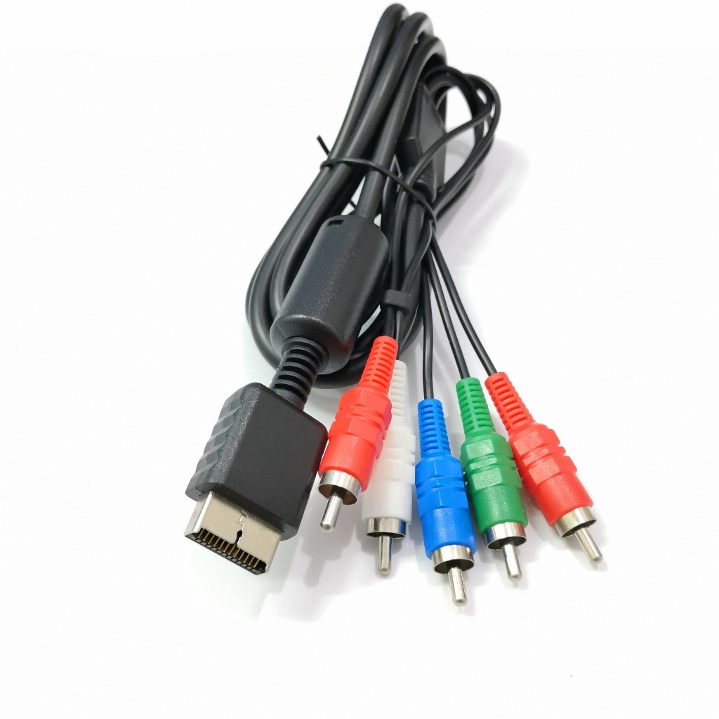 Cabo de Vídeo Componente Ps2 Ps3 Alta Definição Hdtv Led E Lcd E Tubo