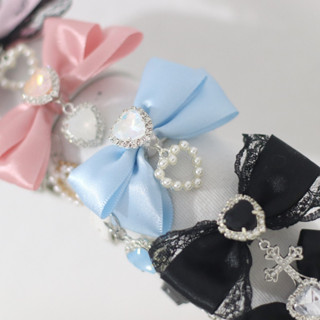 Pulseira Alternativa Jirai Kei Ryosangata Kawaii Lolita Tenshi Kawaii Fofo Subcul Gótico Rosa Preto Branco Azul