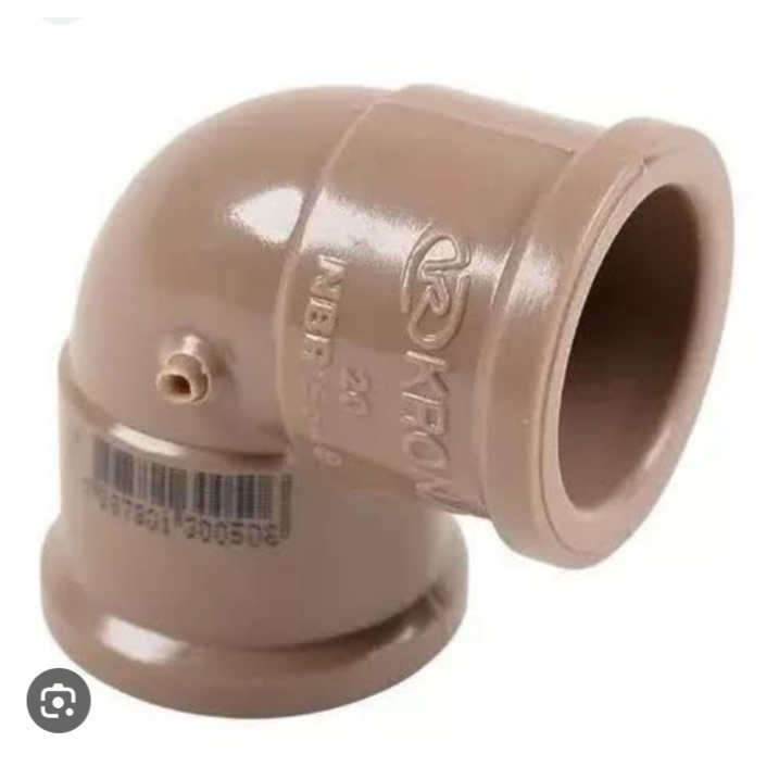 Joelho Cotovelo Soldável Marrom 90° (20, 25 e 32mm)