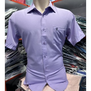 camisa social manga curta microfibra com Elastano não amassa passa fácil