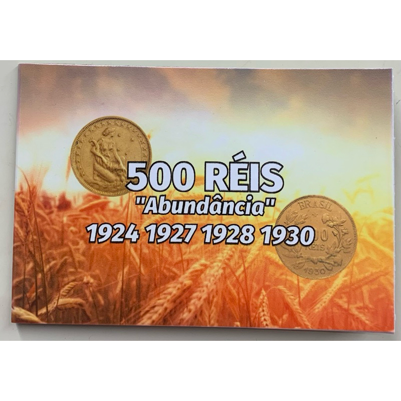 Álbum / Blister moeda antiga, 500 Réis 1924