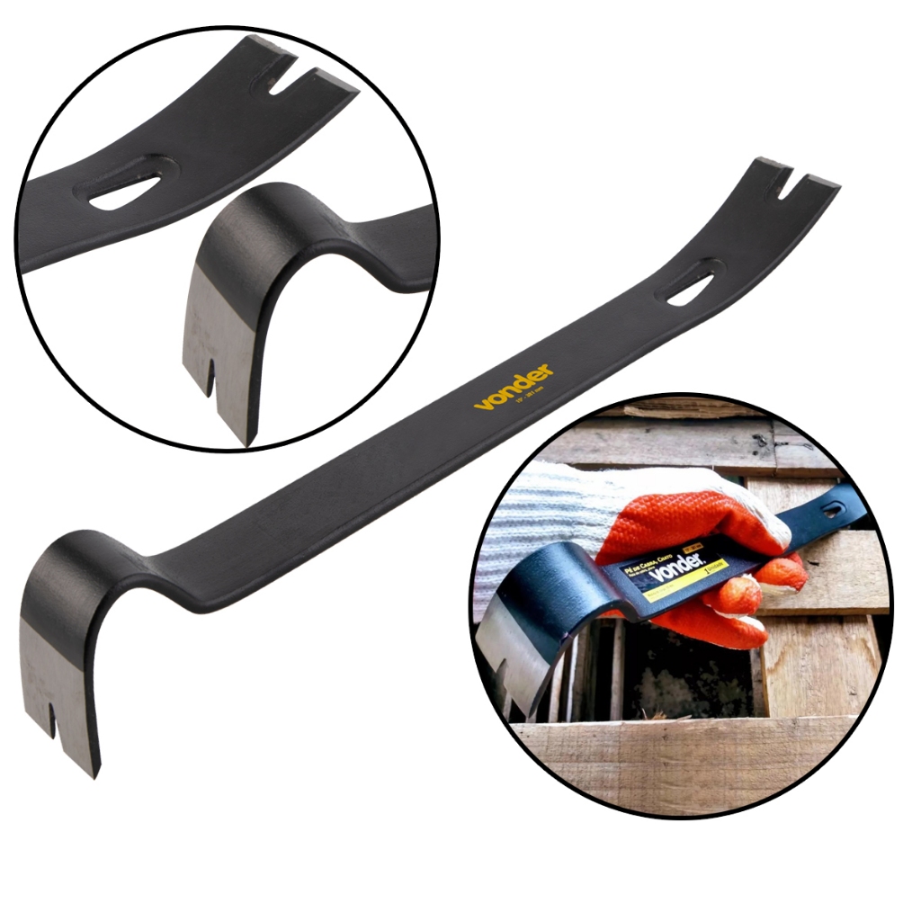 Pé De Cabra Chato 38cm Aço Carbono Profissional Vonder em Oferta na Shopee