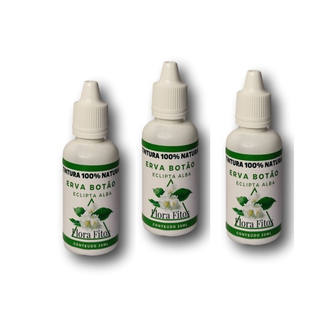 Erva Botão - Extrato 30ml Kit Com 3 (Tintura mãe)
