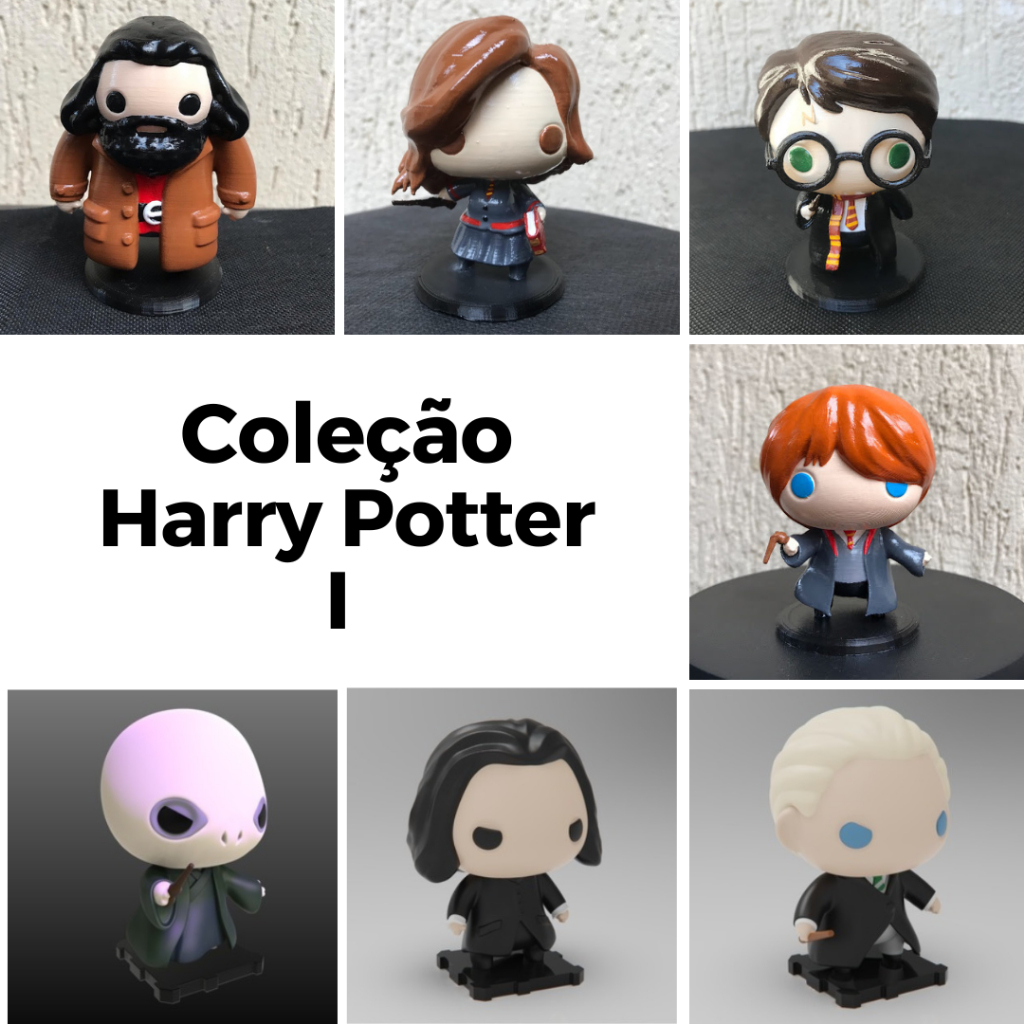 Boneco Colecionavel HARRY POTTER COLECAO Figura Decorativa Action Figure Impressão 3d