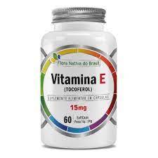 Vitamina E 60 Cápsulas Oleosas 500mg Flora Nativa em Oferta na Shopee