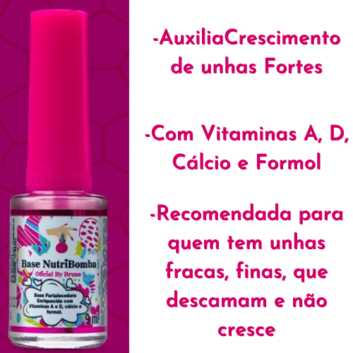 Base Nutri Bomba+ Ajudinha Extra Fortalecedores De Unhas — imagem 2 de 2