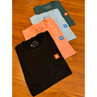 CAMISA, CAMISETA 100% ALGODÃO, FIO 30.1 PENTEADO, 4 CORES BÁSICA