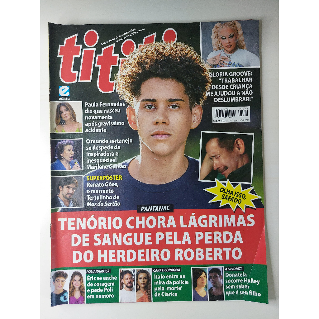 Revista TITITI Nº 1223 Pantanal Cauê Campos Renato Góes Gloria Groove Marilene Galvão 13/09/2022