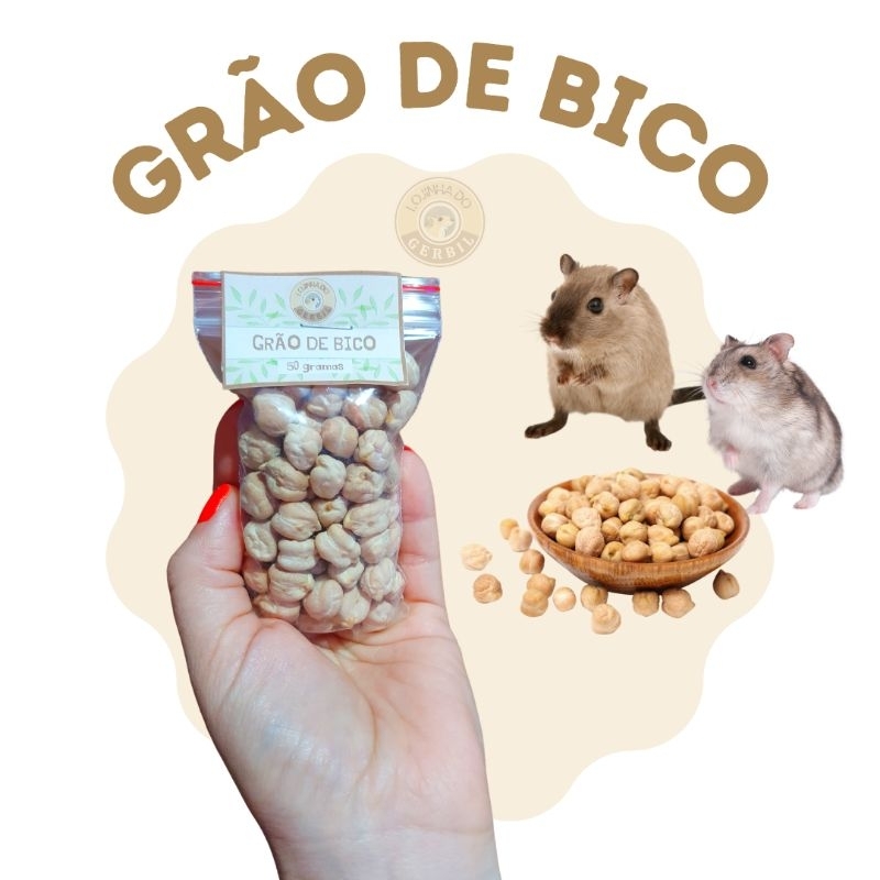Grão de Bico para pequenos roedores em Oferta na Shopee