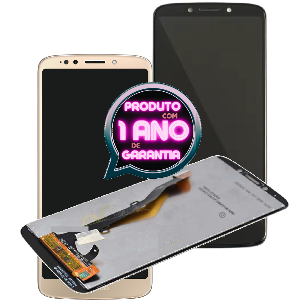 Tela Frontal Touch Display Compatível Com Moto G6 Play Xt1922 + Lcd Premium + Envio Hoje!