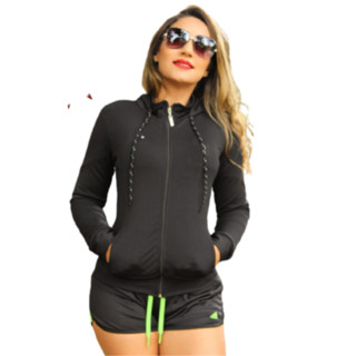 Casaco Jaqueta Bomber Suplex Feminino Inverno Blusa Com Zíper e Bolso em Oferta na Shopee