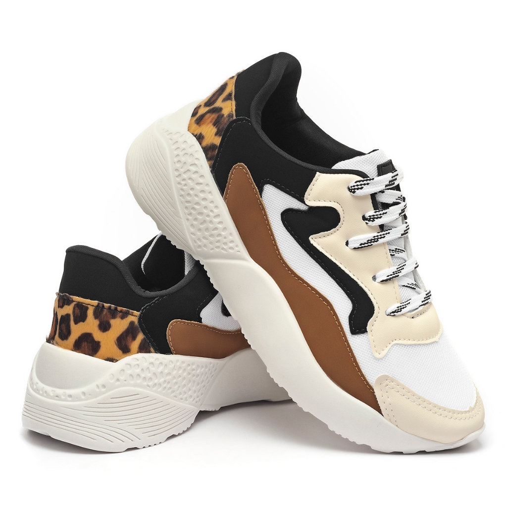 Tênis Feminino Vili Chunk Urban Casual Confortável Rosa em Oferta na Shopee