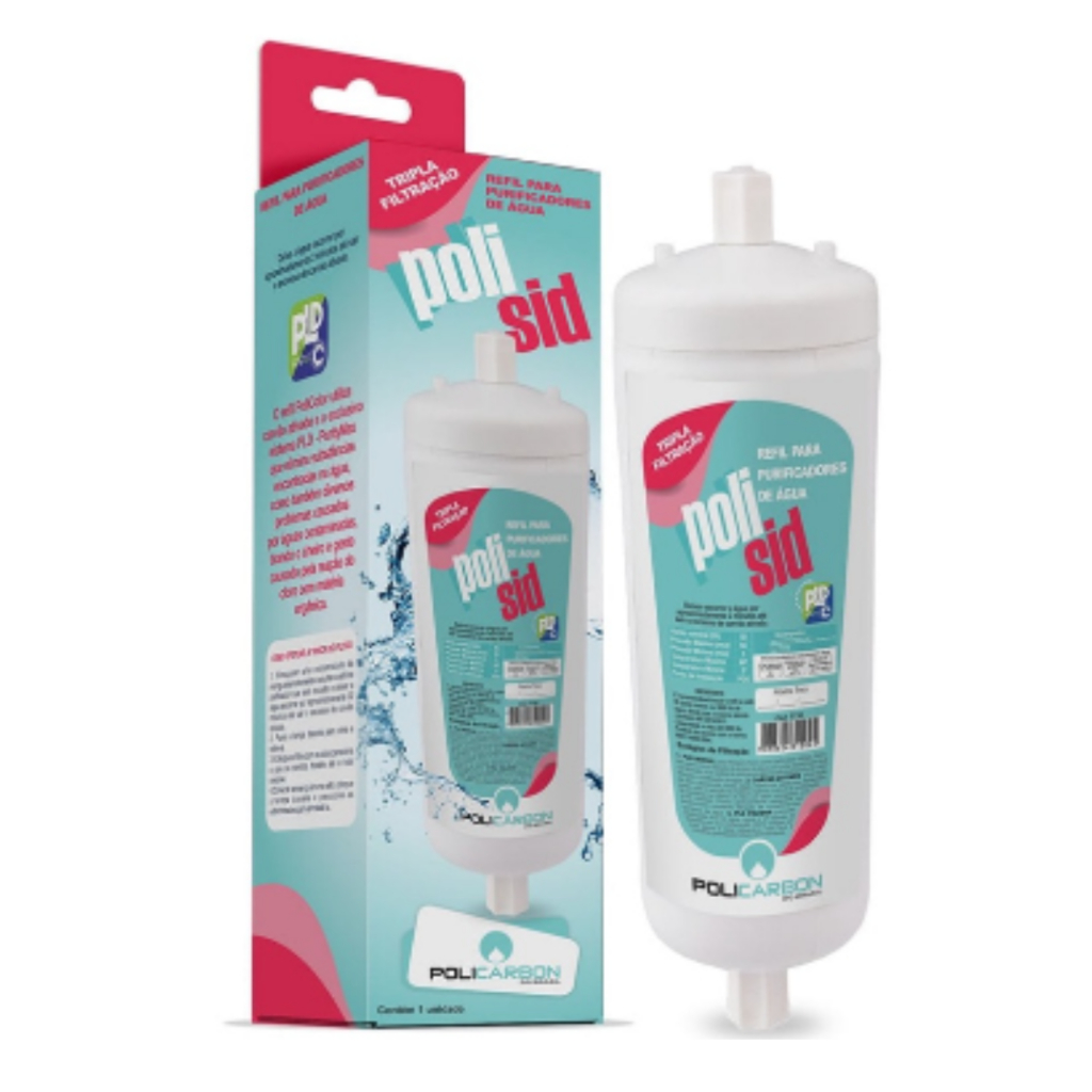 Filtro Refil Geladeira Side By Side Electrolux Ss72x Sh70x Polar WP1000 WP2000