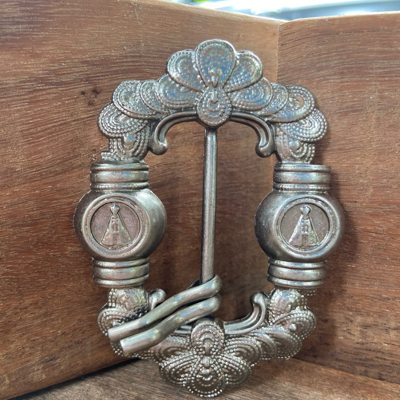 Fivela Dois Pinos Para Guaiaca Modelo Nossa Senhora Wolf Wear